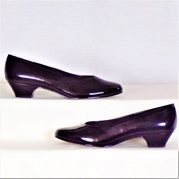 SOFT STYLE BY HUSH PUPPIES 8W black pumps - Picture 1 of 8